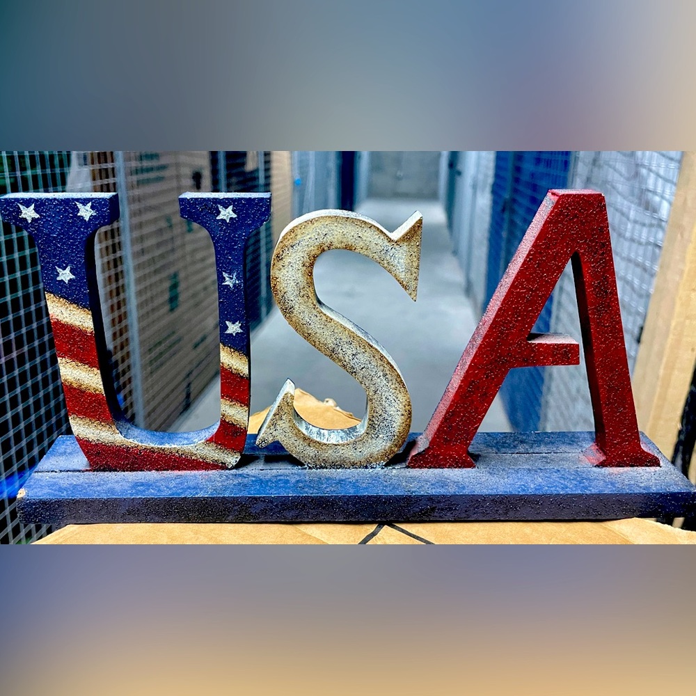 Patriotic USA Decorative Sign